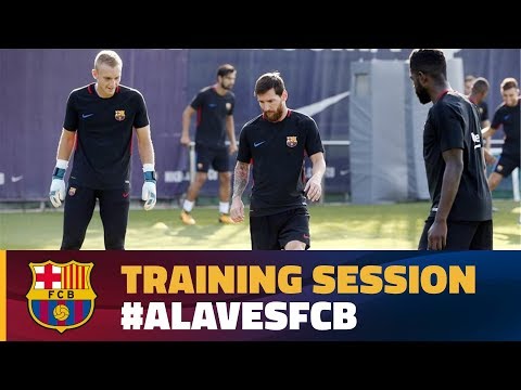 FC Barcelona training session: Second session with Alavés in mind