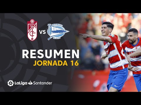 Resumen de Granada CF vs Deportivo Alavés (3-0)