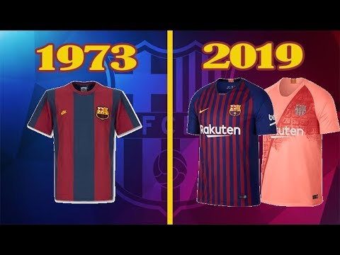 All FC Barcelona Kits 1973 – 2019