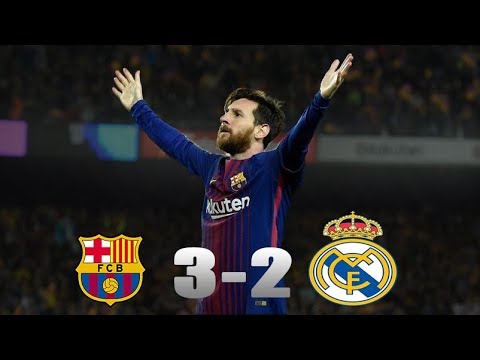 Fc Barcelona Vs Real Madrid 3-2 highlights HD