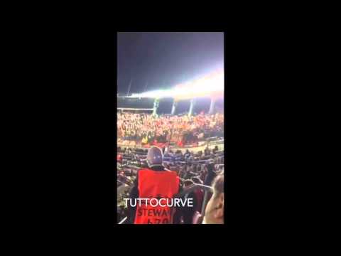 Barcellona – Roma 6-1 Ultras Romanisti in trasferta 24.11.2015