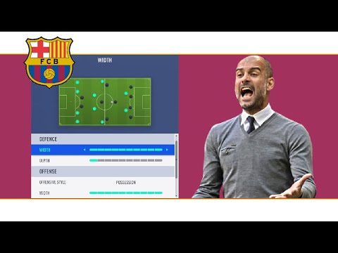 FIFA 19 FC BARCELONA GUARDIOLA'S ERA SYSTEM CUSTOM TACTICS AND GAMEPLAY HD