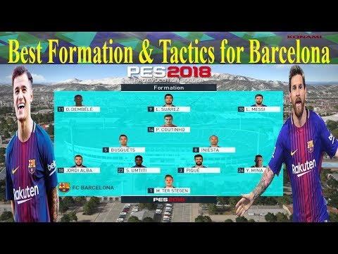PES 2018 – Best Formation & Tactics for Barcelona (Version Coutinho)
