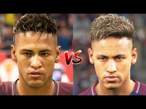 FIFA 18 vs PES 18 Data Pack 1 Faces (Neymar, Suarez, Lukaku + More)