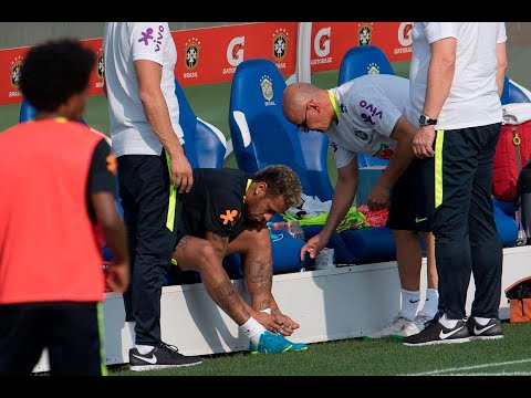 Neymar injured by Barcelona star Paulinho in Brazil training ground incident