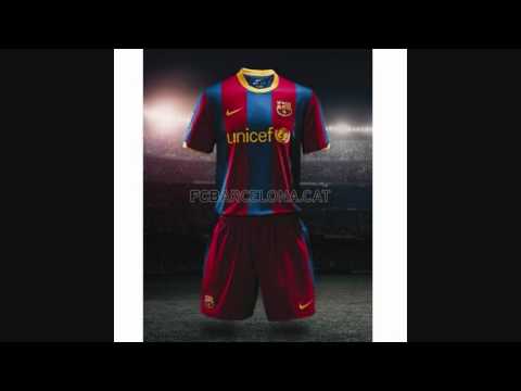 FC Barcelona 2010/2011 Home and Away Shirts