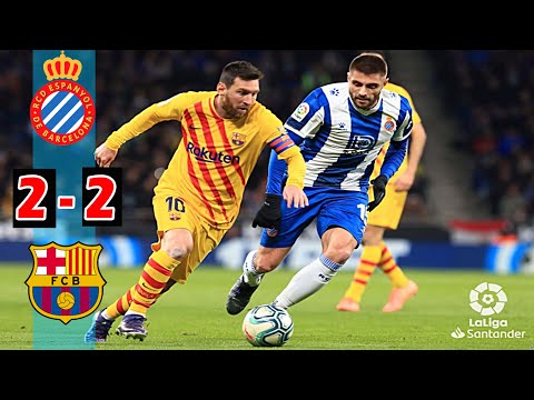 Espanyol vs Barcelona 2-2 || Goal Score La Liga Santander 2019, Match Stats and Table Standing