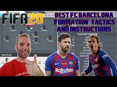 BEST FC BARCELONA Formation, Tactics and Instructions – FIFA 20 TUTORIAL