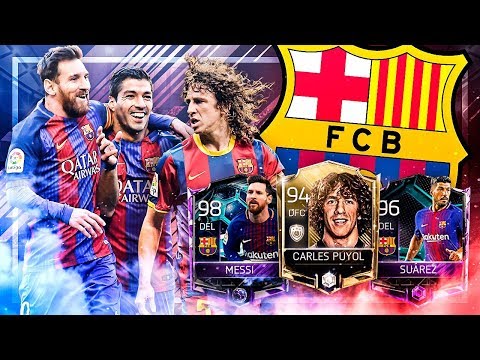 FC BARCELONA !!! MESSI !!! LEYENDA !!! SUAREZ !!! || FIFA 18 MOBILE