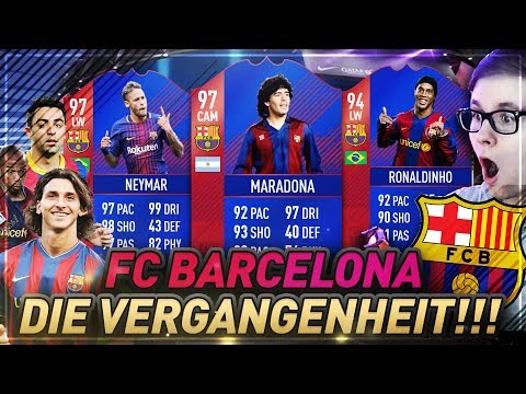 FC BARCELONA DIE VERGANGENHEIT OMG!! ⛔️?? FIFA 18 legendäre SPIELER ft ICONS ? Ultimate Team