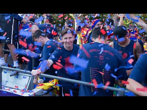 FC Barcelona – La rúa de los campeones de Liga 2016