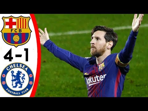 FC Barcelona vs Chelsea 4-1 Goals & Highlights w  Eng Commentary