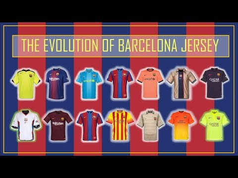The Evolution of Barcelona jersey