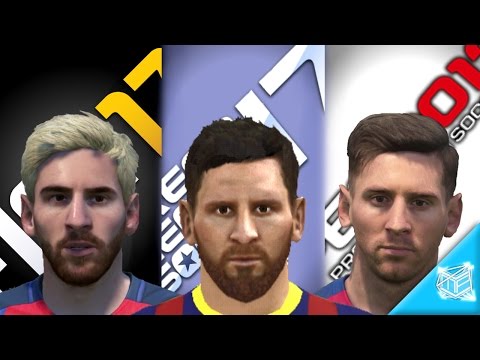 DLS17 vs FIFA17 vs PES2017: BARCELONA FACES COMPARISON