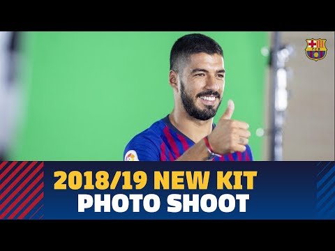 Barça's 2018/19 new kit photo shoot