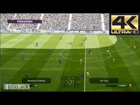 PES 2020 4K 60 FPS Amazing Realism LIVE Broadcast Camera PSG vs Barcelona