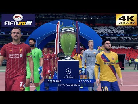 FIFA 20 (PC) Liverpool vs Barcelona | UEFA CHAMPIONS LEAGUE FINAL GAMEPLAY | 4K 60FPS