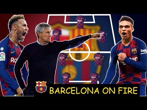 AMAZING!!? FC BARCELONA POTENTIAL LINE-UP WITH QUIQUE SETIEN HERNANDES 2020/21 FT NEYMAR, MARTINEZ