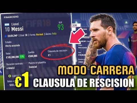 €1 DE CLAUSULA DE RESCISION CHALLENGE!!! con el BARCELONA – FIFA 18 Modo Carrera