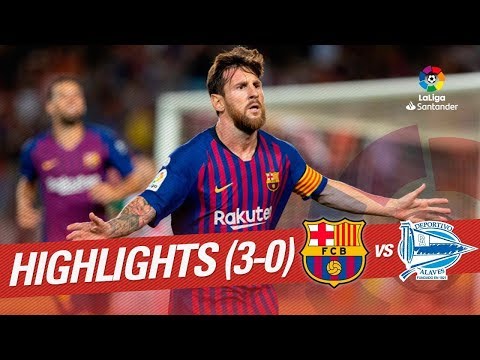 FC Barcelona vs Deportivo Alaves | 18 August 2018 La Liga Goals and Highlights Gameplay