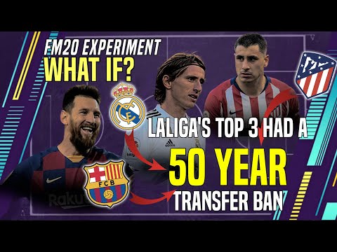 FM20 | What if Barca & the Madrid sides had a Transfer Ban for 50 years | FM20 Experiment
