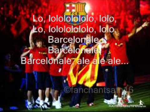 Barcelona Ale Football Song