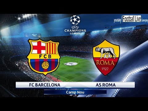 PES 2018 Level Legend | FC Barcelona vs AS Roma | UEFA Champions League (UCL) | Gameplay PC