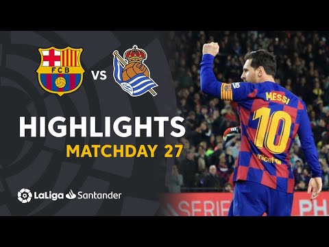 Highlights FC Barcelona vs Real Sociedad (1-0)