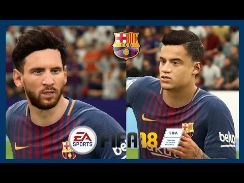 FIFA 18 – ALL BARCELONA PLAYERS (REAL FACES & STAT)