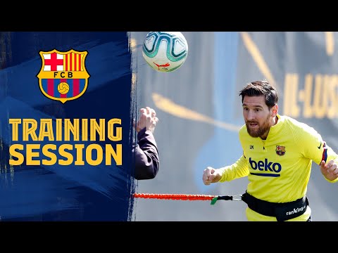 Messi on target in training