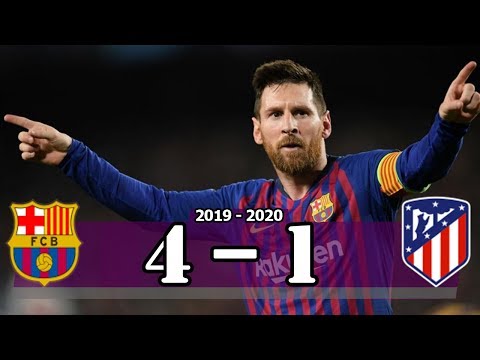 Messi 2 ⚽  Barcelona vs Atletico Madrid (4-1) | Goal & Highlight Resumen & Goles (Last Matches)