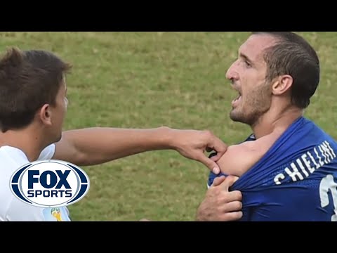 Luis Suarez Bites Italian Player At World Cup – @TheBuzzeronFOX