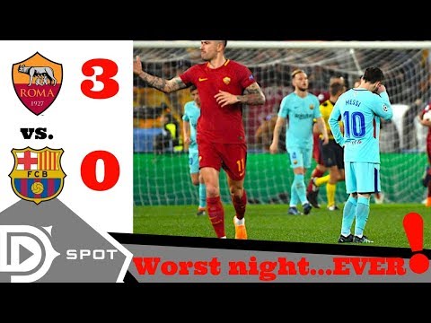 Roma vs FC Barcelona 3-0  post match reaction Champions League Quarterfinal 2018